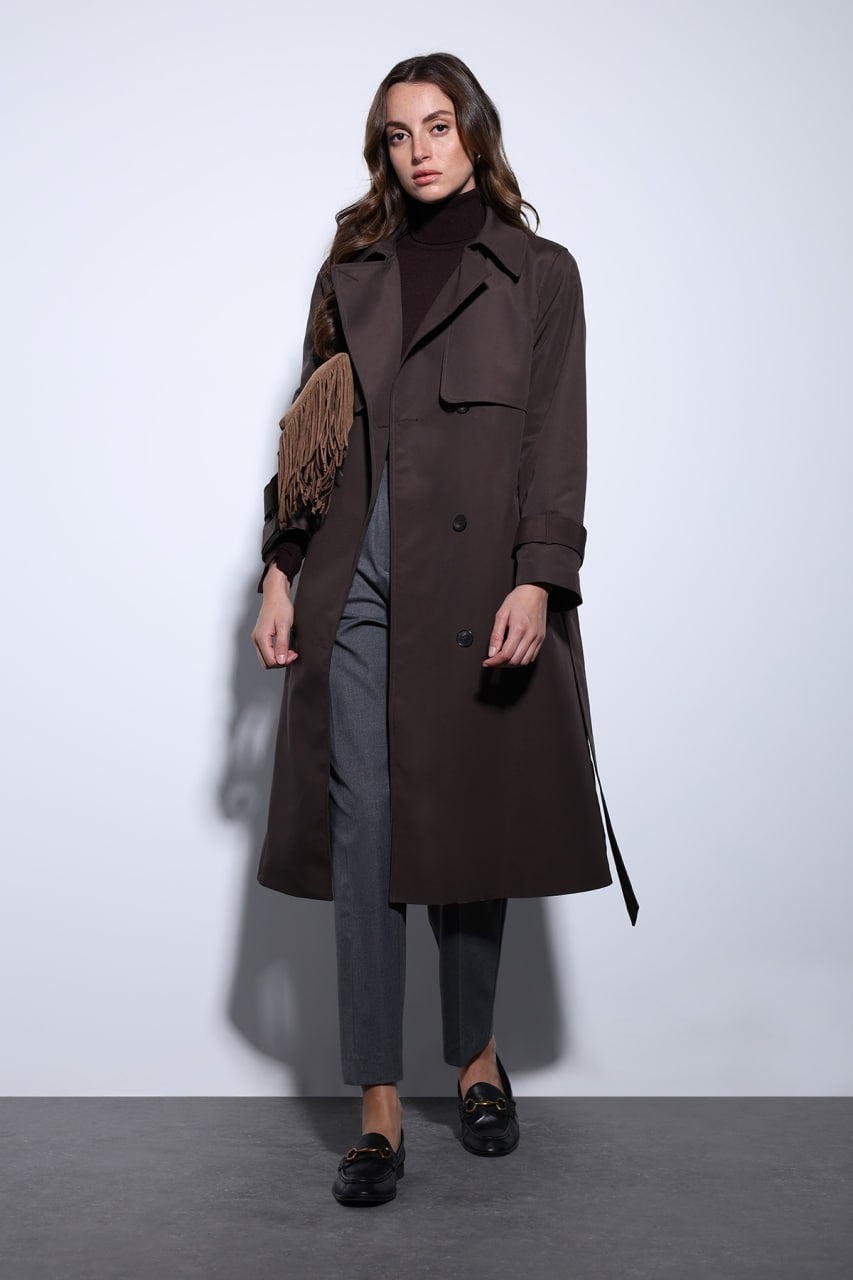 %100 Polyester Trençkot